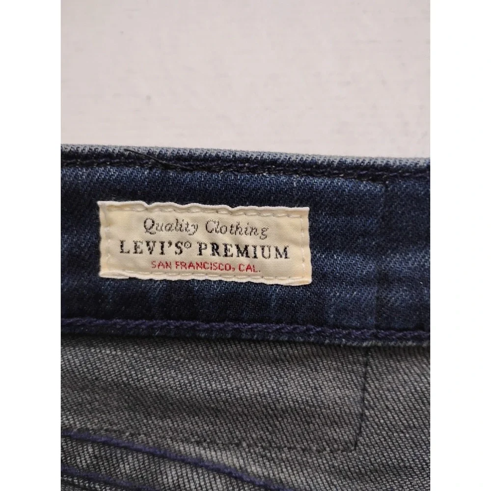 Levis 511 Jeans Mens 31x32 Indigo Slim Fit Stretch Dark Wash Denim Premium
